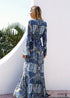Vestido largo bohemio folk con estampado floral Ada